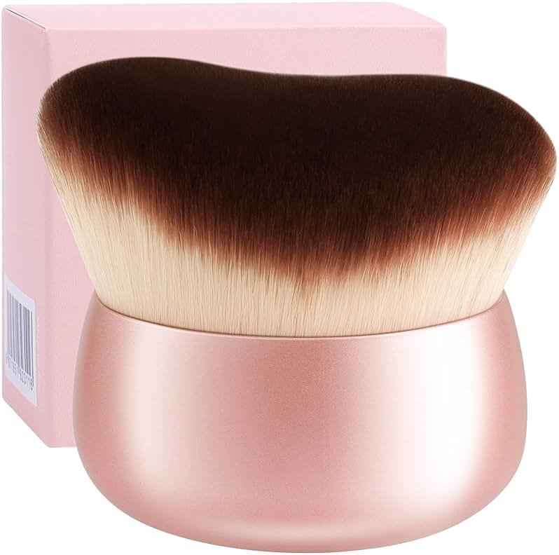 docolor Self Tanner Brush 75mm Large Body Makeup Brush Soft synthetic hair Tanning Brush no stripes, for Foundation, Self-tanners, Bronzer, Self Tan Back Applicator Face&Body Makeup Brush Gift Box - Product Image