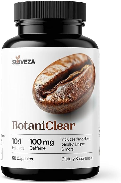 Suveza Water Pills for Swollen Feet or Swelling in Your Leg – Contains Diuretics to Reduce Water Retention — Botaniclear for Edema Relief! Reduce Swelling in Your Foot, Ankles, and Legs Naturally. - Product Image