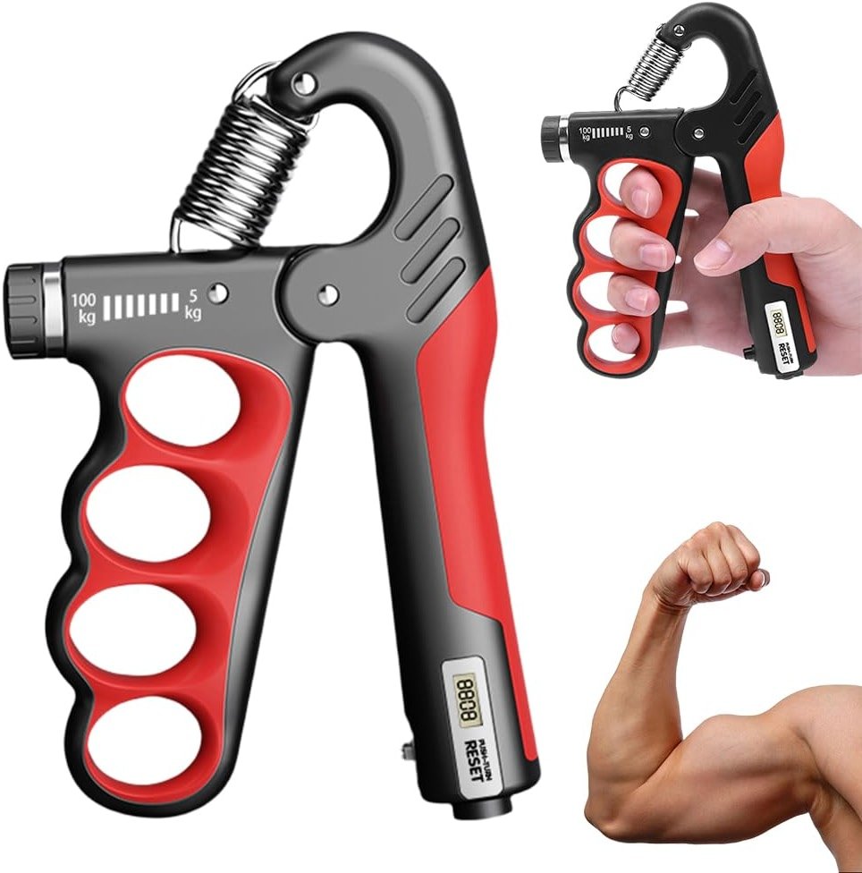 Hand Gripper Strengthener, Hand Squeezer Adjustable Resistance, Grip Strengthener Forearm Strengthener, Hand Exerciser for Muscle Building and Injury Recover, Forearm Strengthener - Product Image
