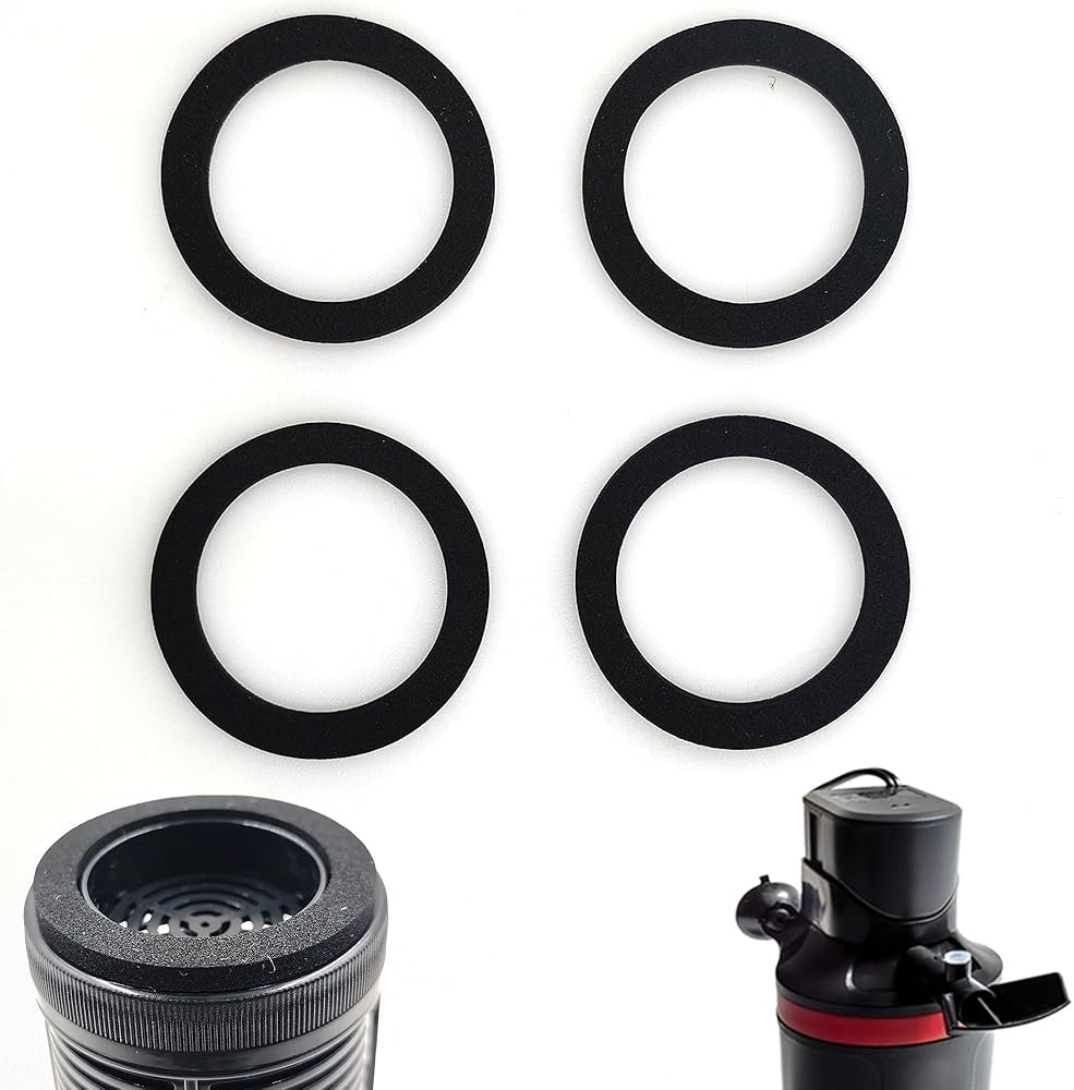 xcivi 4PCS Foam Rubber Gasket Replacements Compatible with MarineLand Magnum (ML90770) Polishing Internal Canister Filter Water Filter Gasket Repair - Product Image