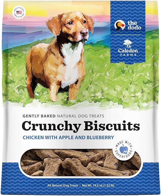 Caledon Farms The Dodo Crunchy Biscuits - Chicken with Apple & Blueberry 19.5oz, Dog Treats, Biscuits - Product Image