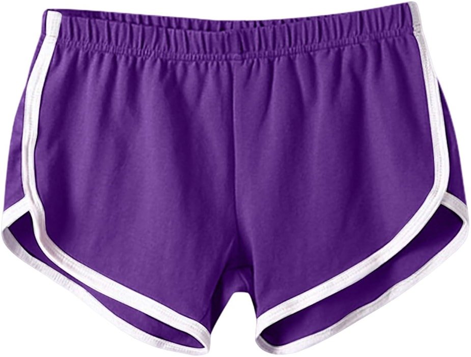 Womens Gym Shorts Dolphin Hem Casual Athletic Summer Running Booty Outfits Dance Elastic - Product Image