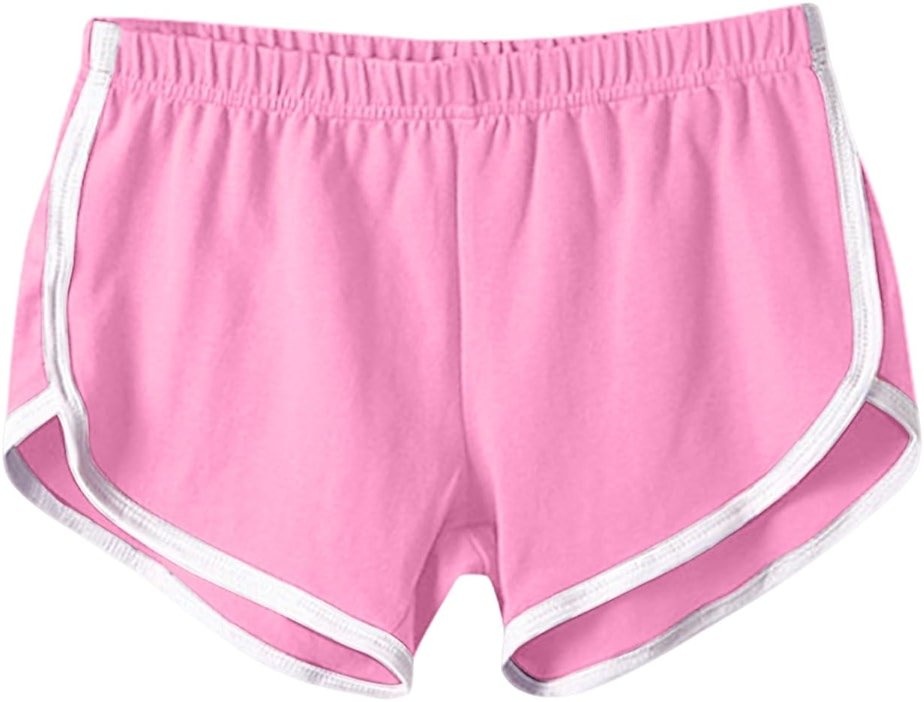 Womens Gym Shorts Dolphin Hem Casual Athletic Summer Running Booty Outfits Dance Elastic - Product Image