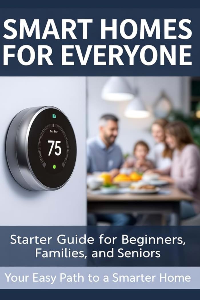 Smart Homes for Everyone - Starter Guide for Beginners, Families, and Seniors - Your Easy Path to a Smarter Home!: Learn About Home Automation, Accessible Smart Living, and More - Product Image