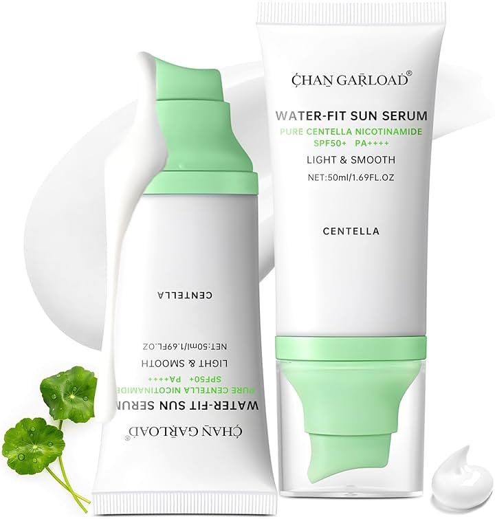 Tinted Sunscreen for Face & Body – Madagascar Centella SPF 50+, Mineral with Tinted Moisturizer, Hyaluronic Acid & Niacinamide, Lightweight Korean Skin Care Sunblock, 50ml - Product Image