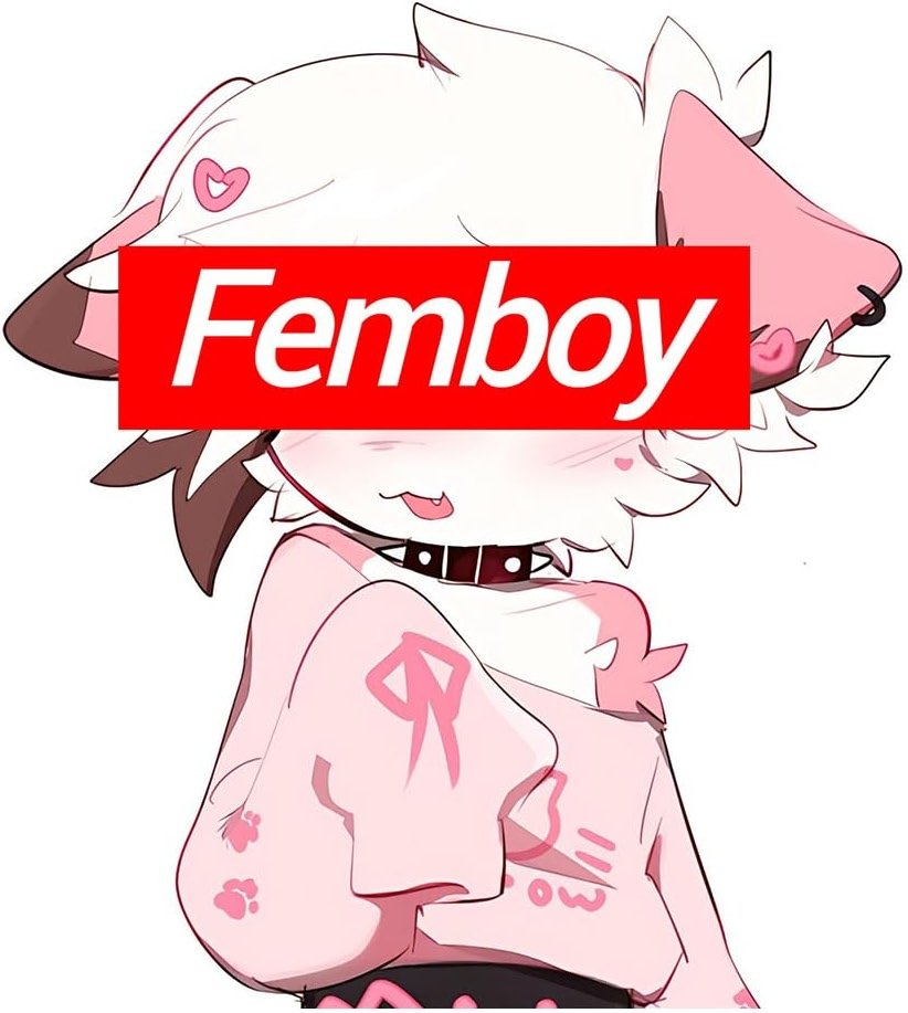 NXYRLGS 5.1" Funny Femboy Furry Creative Car Decals Windshield Vinyl Windows Laptop Fridge Luggage Motorcycle Stickers (F) - Product Image