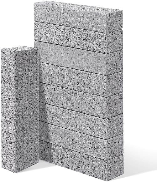 ZUFECY 10pc Pumice Stone for Toilet Bowl Clean, Toilet Bowl Stain Cleanning Stone, Pumice Stone Cleaner Tool for Bathroom, Sink, Grill & Pool Surfaces - Product Image