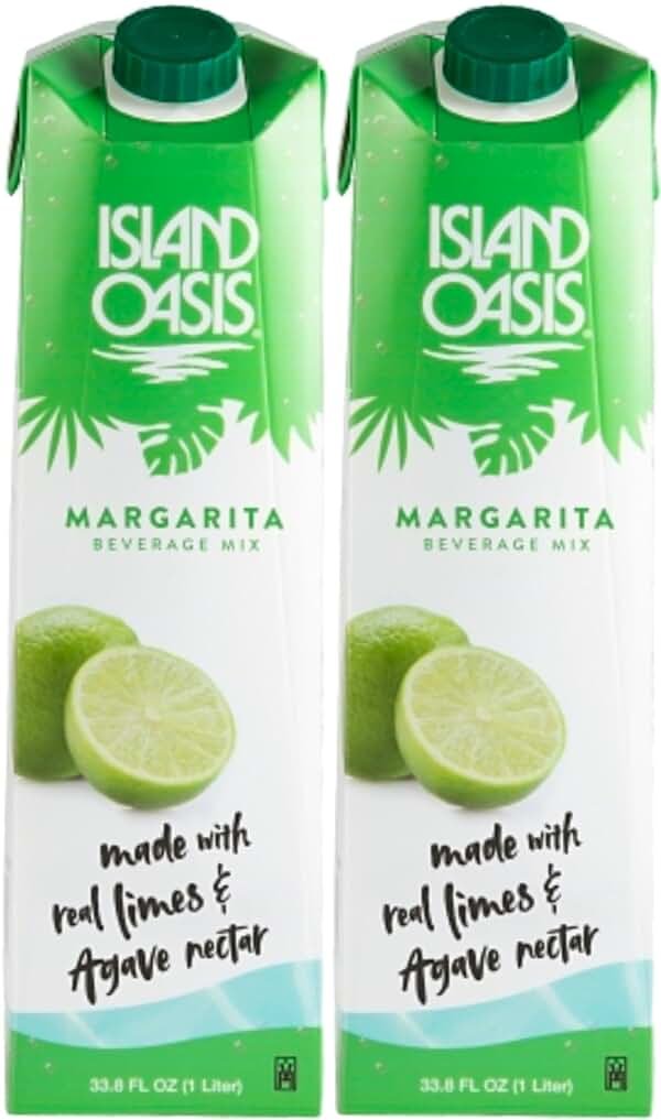 Island Oasis Margarita Beverage Mix, 1 Liter (Pack of 2) - Product Image
