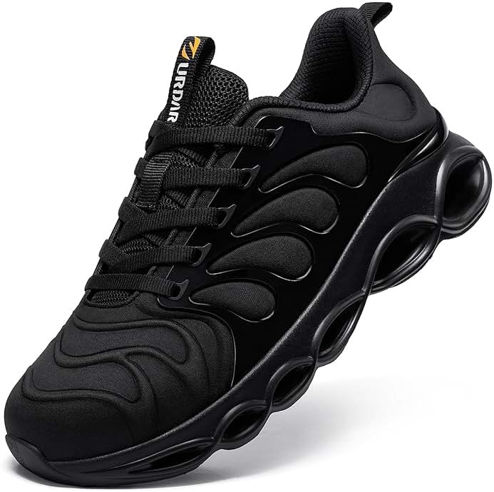 URDAR Steel Toe Shoes for Men Comfortable Safety Shoes Work Lightweight Steel Toe Sneakers Breathable Safety Sneakers Industrial Work Footwear - Product Image