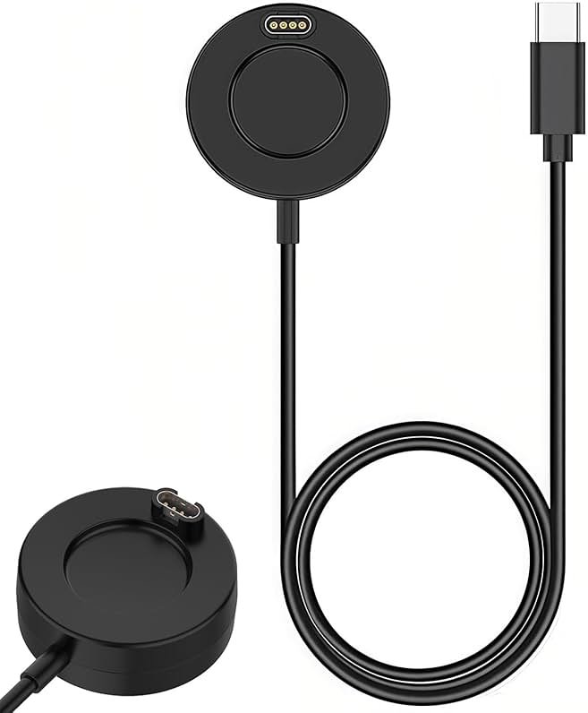 for Garmin Watch Charger - USB C Charging Cable for Garmin Vivoactive 5 6, Forerunner 965 265, Fenix 8, Instinct 3, Venu 3s, Epix Pro Gen 2, Approach S50, Enduro 3, Tactix 8 Smartwatch - Product Image