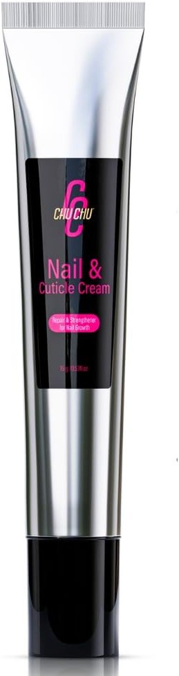 CHUCHU Cuticle Repair Cream for Nail Lovers: Natural Nail Strengthener with Botanicals - Fast Absorbing Treatment for Dry Cracked Cuticles Hangnails & Gel Manicure 15g - Product Image