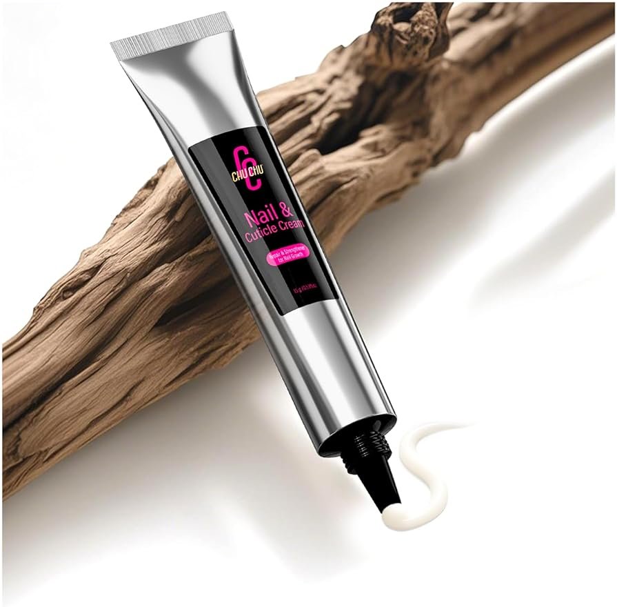 CHUCHU Nail Cuticle Strengthener Cream 15g: Natural Repair & Growth Treatment with Herbal Botanicals Complex for Men Women All Ages - Repair Dry Cracked Damaged Nails Cuticles Hangnails Care - Product Image