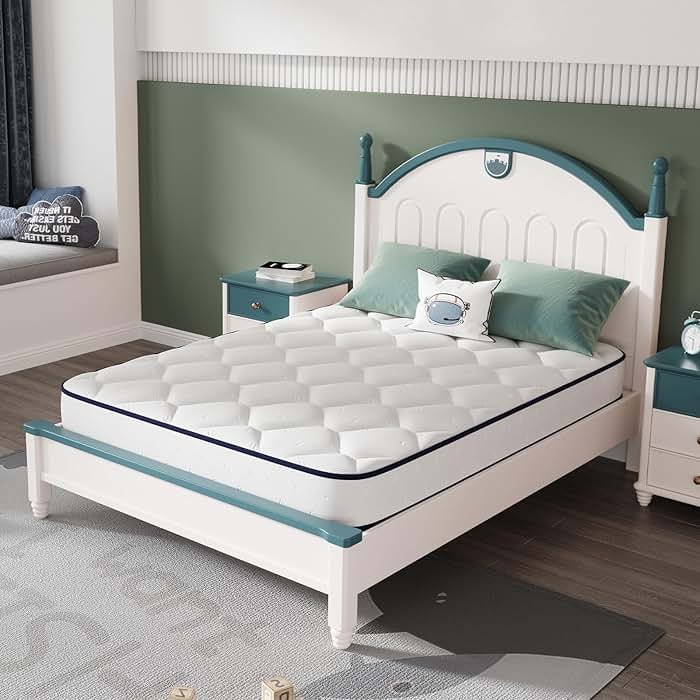 Novilla 6 Inch Twin Mattress,Bonnell Spring Hybrid Mattresses for Spine Support & Cooling Comfort - Twin Bed Mattress,Adaptive Foam Layer with Medium Firm- CertiPUR-US Certified for Youth/Guest Rooms - Product Image