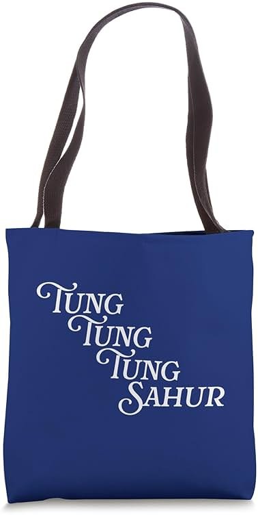 Tung Tung Tung Sahur Meme Chant Viral Joke Internet Trend Tote Bag - Product Image