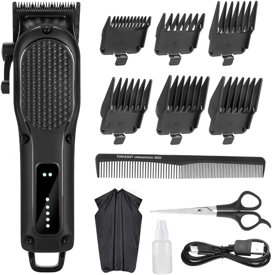 NUTCORE Men's Hair Clippers for Professional Hair Trimmer Cordless Rechargeable Powerful Beard Trimmer Hair Cutting Grooming Tool - Product Image
