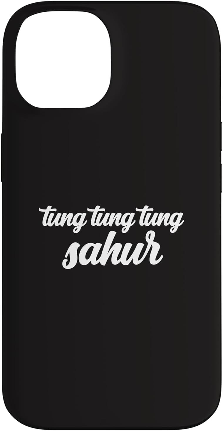 Tung Tung Tung Sahur Meme Drumming Wood Log Chant Viral Joke Case for iPhone 14 - Product Image