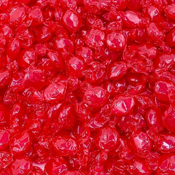 Cinnamon Hard Candy Discs 2 lb – Hot and Spicy Flavor, Individually Wrapped, Bulk, Resealable Bag - Product Image