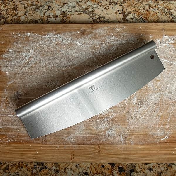 Farm Road Products Stainless Steel Rocker Pizza Cutter – Heavy-Duty 13.75-Inch Blade – Professional Pizza, Dough, Bread, and Herb Slicer – Ergonomic Handle – Dishwasher Safe - Product Image