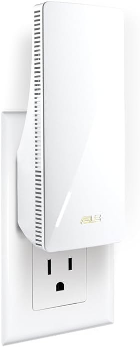 ASUS RP-BE58 BE3600 Dual Band WiFi 7 (802.11be) Range Extender, AiMesh Extender for Seamless mesh WiFi; Works with Any WiFi Router - Product Image