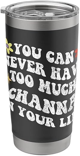 Retro Groovy You Can Never Have Too Much Channa In Your Life Stainless Steel Insulated Tumbler - Product Image