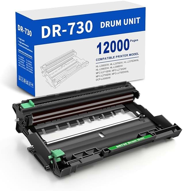 VAMTAY Compatible DR730 Drum Unit Replacement for Brother DR-730 DR 730 to Use with DCP-L2550DW MFC-L2710DW L2750DW HL-L2350DW L2370DW L2390DW HL-L2395DW Printer - Product Image