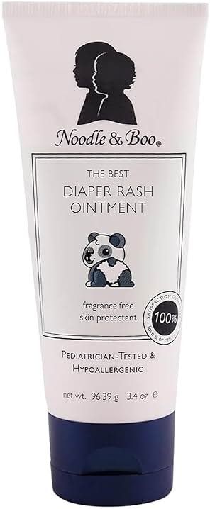 Noodle & Boo The Best Diaper Rash Ointment, Multi Purpose Baby Skin Care Zinc Oxide Ointment For Diaper Rash Prevention, Treatment & Relief, Fragrance Free - Product Image