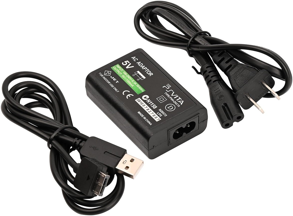 Fast Charger for PS Vita, AC Adapter Wall Charger Compatible with Sony PlayStation Vita 1000 Console (Only for PSVita 1000 Power Cord) - Product Image