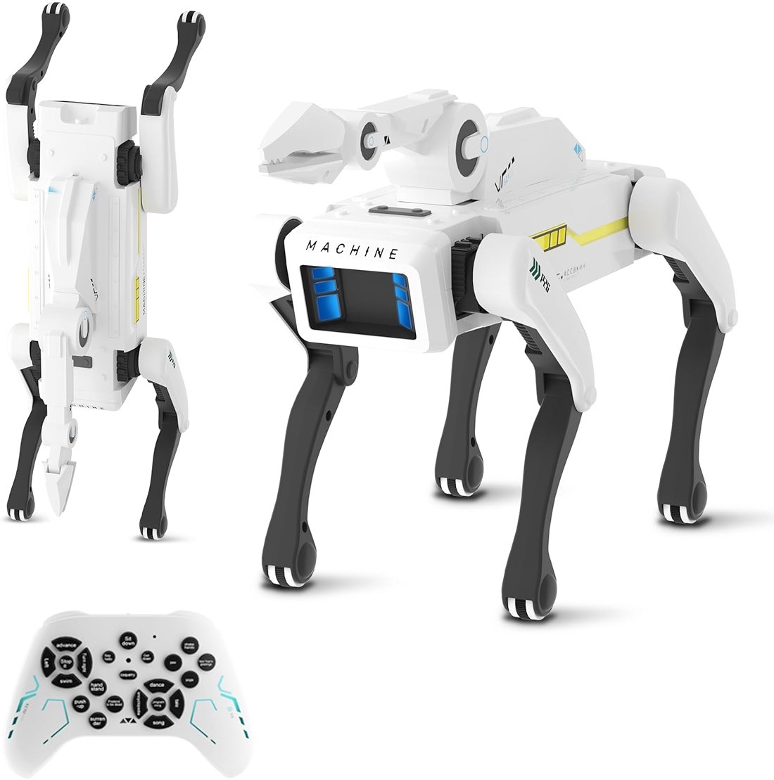 Dingdongwu Robot Dog with Claw - Interactive STEM Pet with Voice Control, 30+ Actions & Remot contol, Durable Design for Kids Age 6+ - Product Image