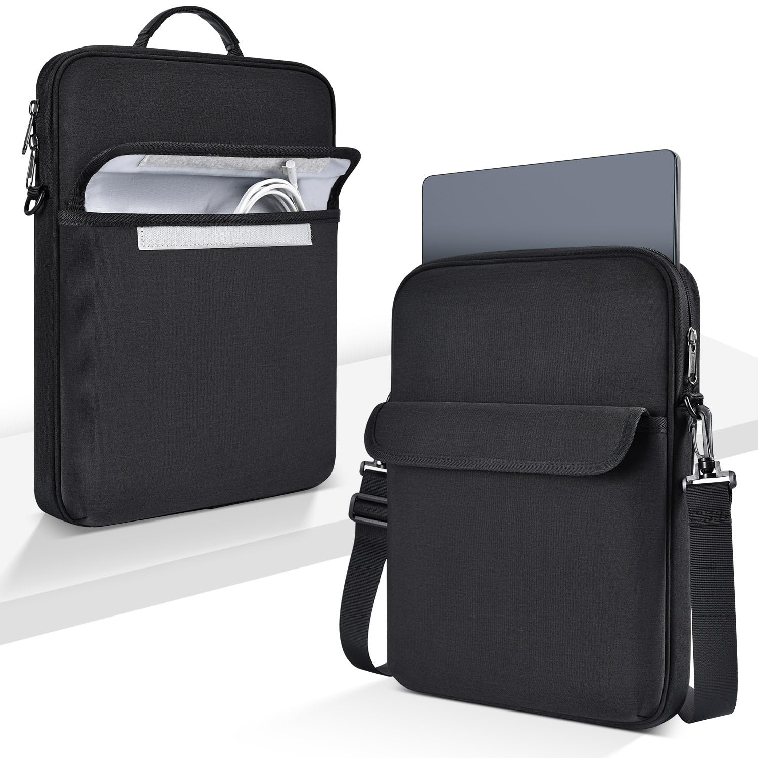 13 inch Laptop Sleeve Case Shoulder Bag for 2026 MacBook Air 13.6 in M4 M3 M2, Neo 13-inch Padded Shockproof Accessory Pocket - Product Image