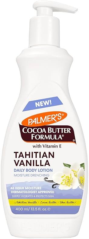 Palmer's Cocoa Butter Formula Tahitian Vanilla Body Lotion, 13.5 Oz, Daily Moisturizing Lotion for Dry Skin with Shea Butter & Vitamin E, Hydrates & Protects, Helps Provide 48-Hour Deep Moisture - Product Image