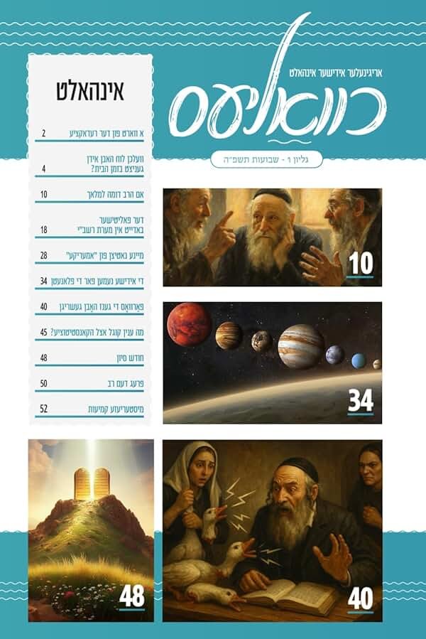כוואליעס, נומער 6: אן אויסגאבע פון אריגינעלן אידישן אינהאלט (Yiddish Edition) - Product Image
