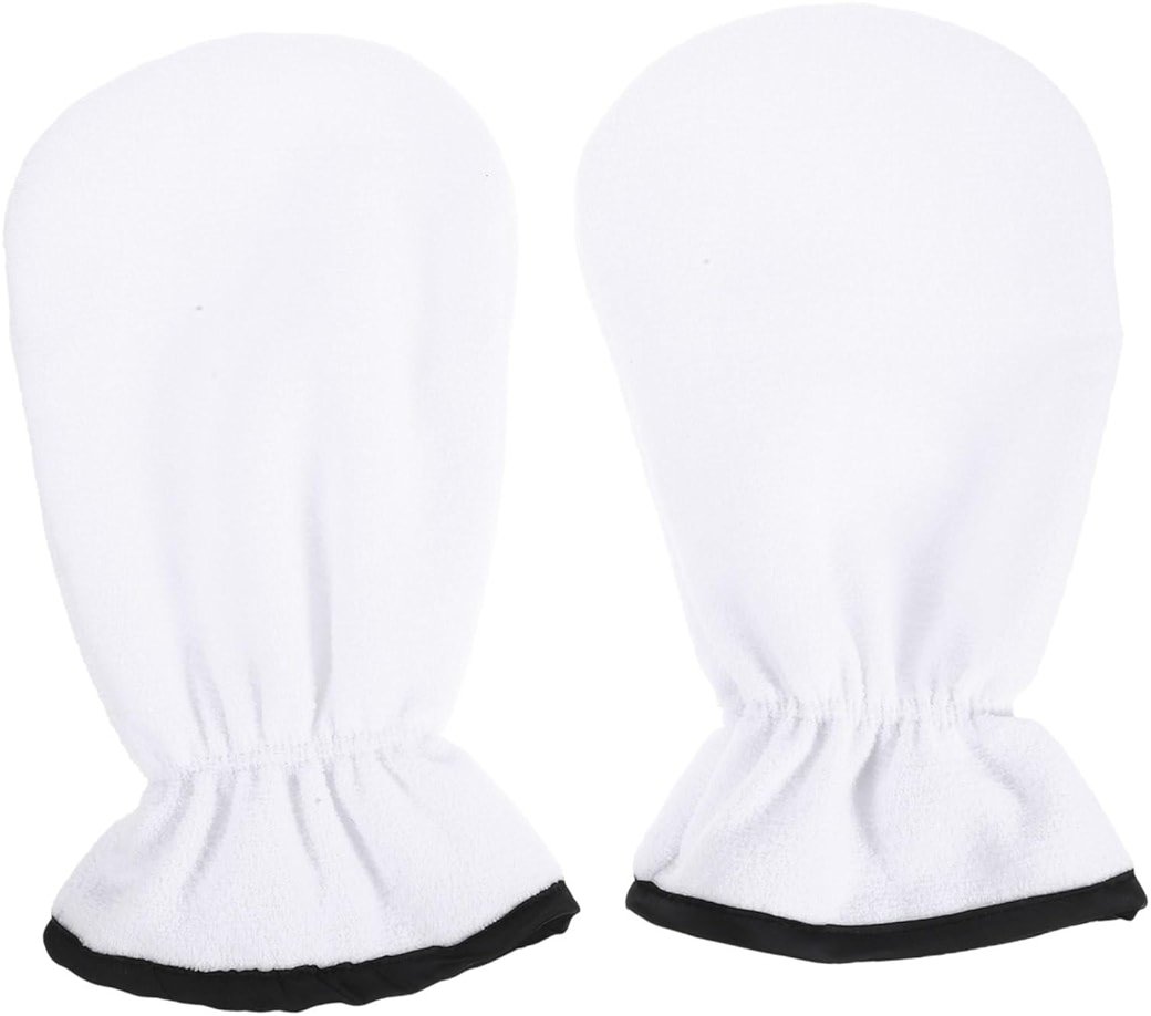 SHERCHPRY Facial Exfoliator Gloves Hand Mask for Dry Scalp Essential Oil Spa Gloves - Product Image