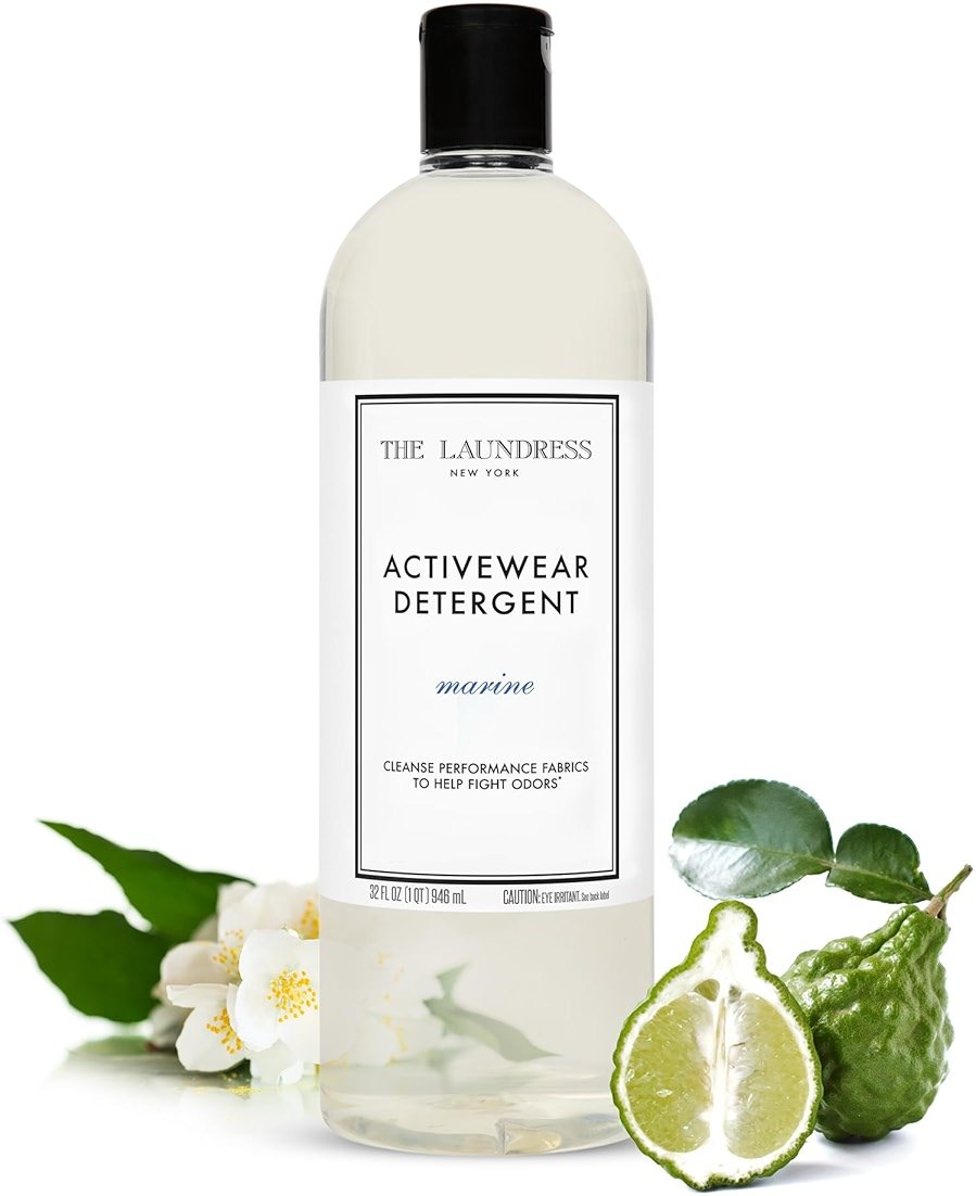 The Laundress Activewear Laundry Detergent, 32 Oz, Marine Fragrance, 4-in-1 Enzyme Blend for Workout Performance Fabrics, Fights Sweat Odors & Stains, USDA Certified Biobased Product (90%) - Product Image
