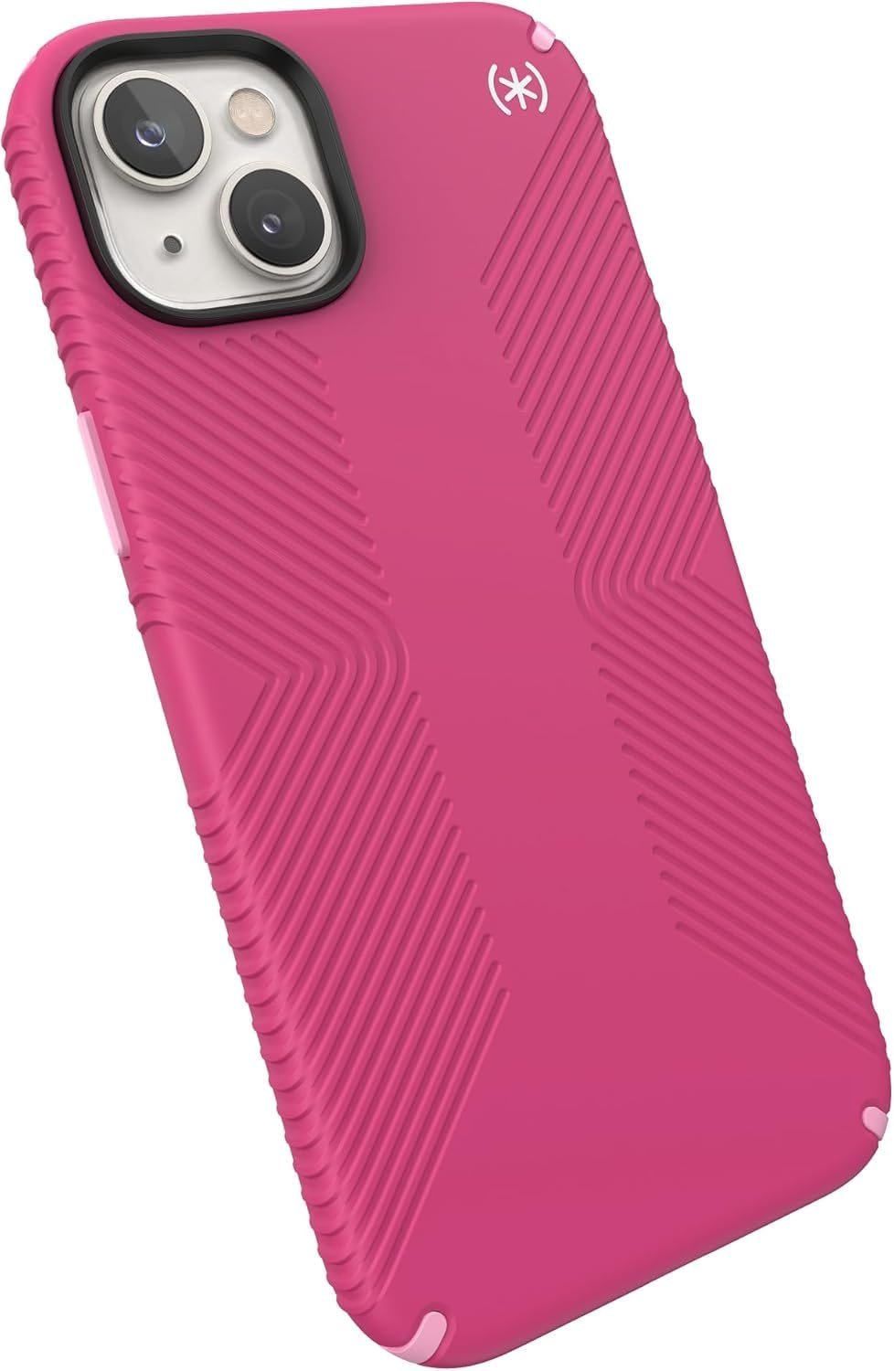 Speck Presidio2 Grip Case for Apple iPhone 14, iPhone 16e, iPhone 17e and iPhone 13 -Polycarbonate, Shock-Absorbent (Pink) - Product Image