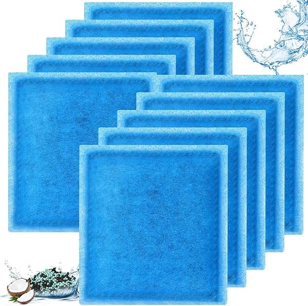 Qwakay Aquarium Filter Replacement Cartridge - 10 Pack Rite Size C Fish Tank Cartridges Compatiable with Marineland Penguin PRO Power Filters 275/375 & Original Penguin Power Filters 200/350 - Product Image