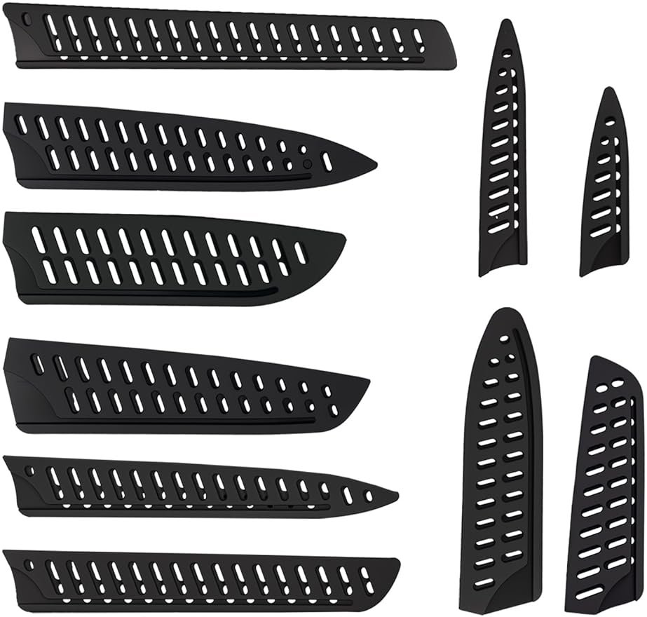 Framad 10PCS Paring Knife Sheath Set, Knife Covers or Sleeves Protector for Kitchen for 10" 8" 7" 6" 5" 3.5" Utility Carving Chef Bread Utility Paring Knife - Product Image