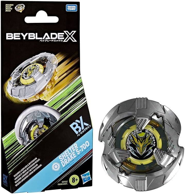 Beyblade X Shelter Drake 5-70O Booster Pack Set with Takara Tomy Stamina Type Top, Battling Tops Game Toys, Ages 8+ - Product Image