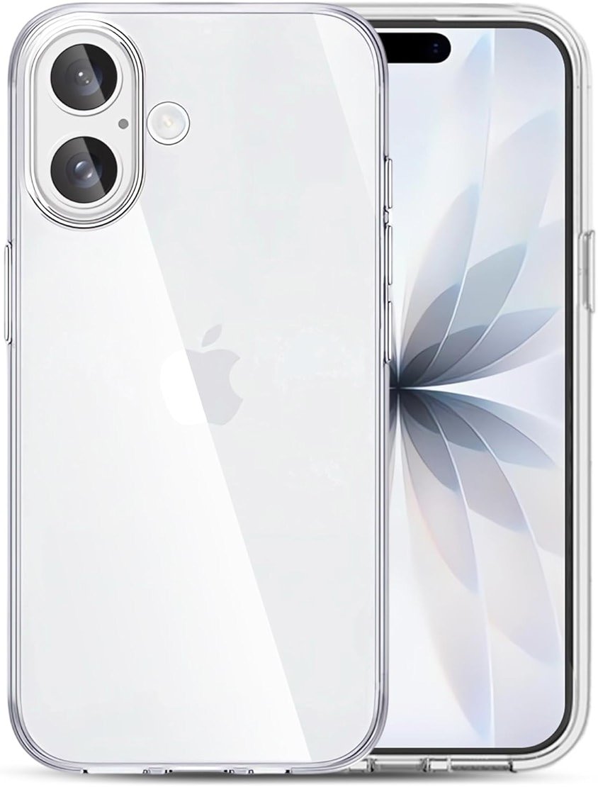 TENOC Phone Case Compatible with iPhone 17, Clear Case Shockproof Protective Bumper Slim Cover for 6.3 Inch - Product Image