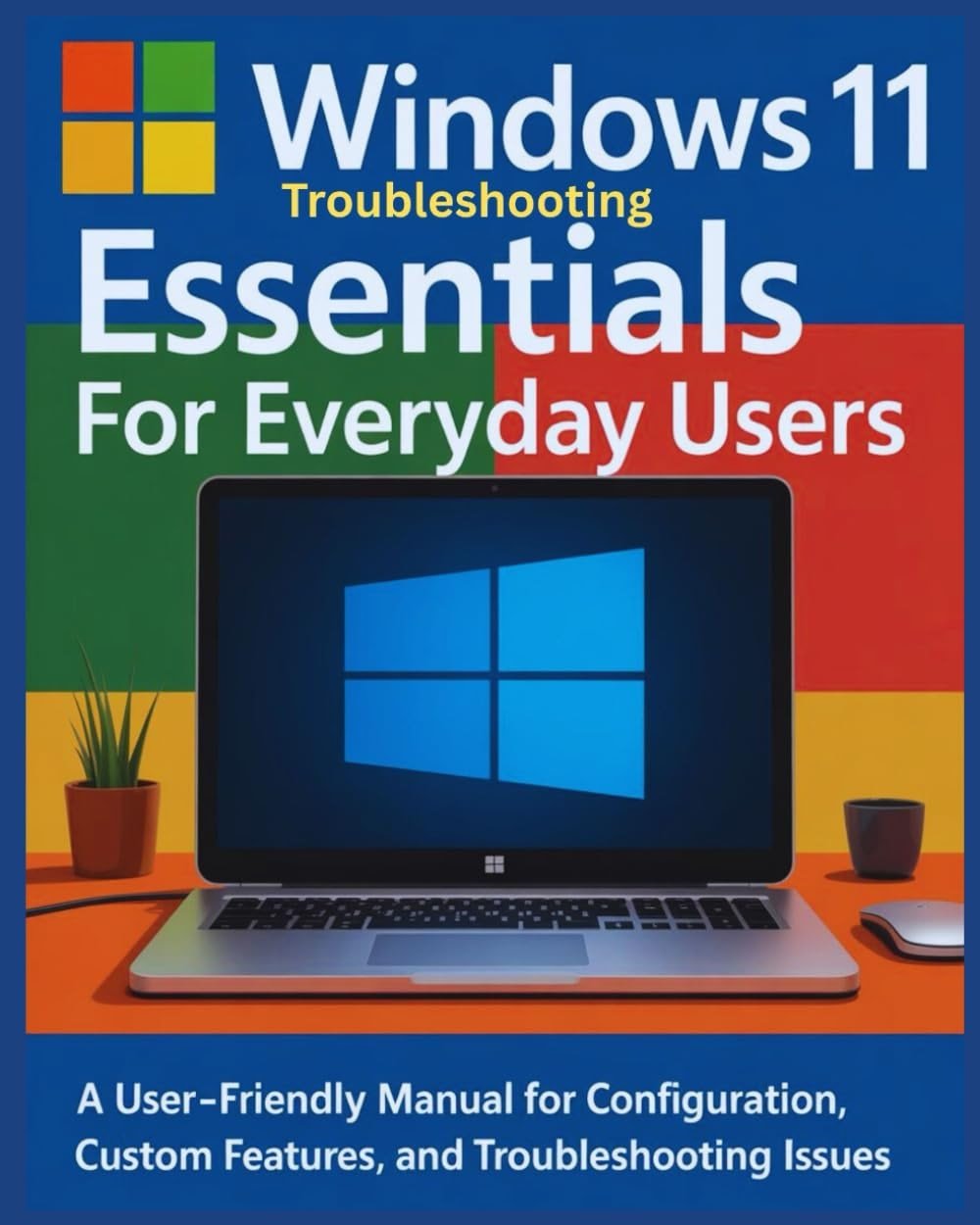 Windows 11 Troubleshooting Essentials for Everyday Users: A User-Friendly Manual for Configuration, Custom Features and Troubleshooting Issues - Product Image