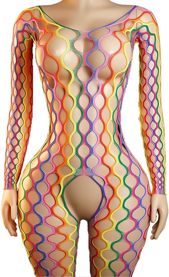ADSEXY Sexy Lingerie For Women Sheer High Elasticity Bodystocking Bodysuit For Women One Size Fits 80-150lb - Product Image