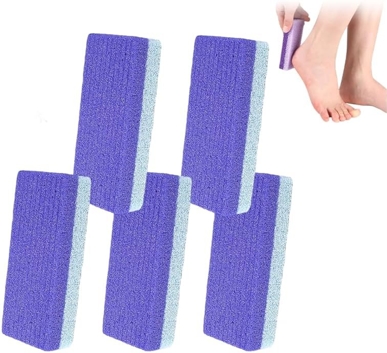 Foot Pumice Stone with Stripes to Increase Friction, 2025 Upgraded Professional Pedicure Foot Pumice Stone for Feet Hard Skin Callus Remover and Scrubber, Durable Exfoliating Stone for Spa Pedicure - Product Image