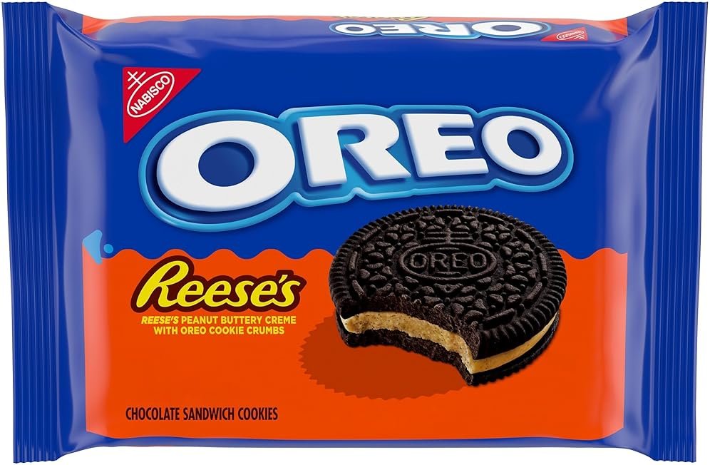 OREO REESE'S Peanut Buttery Creme Chocolate Sandwich Cookies, 12.35 oz - Product Image
