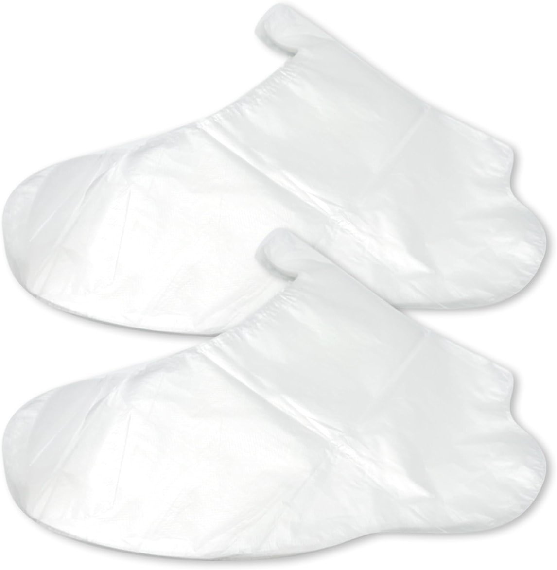 100pcs Disposable Waterproof Foot Mask Covers with Fixing Tabs – HDPE Wax Therapy & Foot Care Liners for Spa, Cracked Heels & Shoe Fitting - Product Image