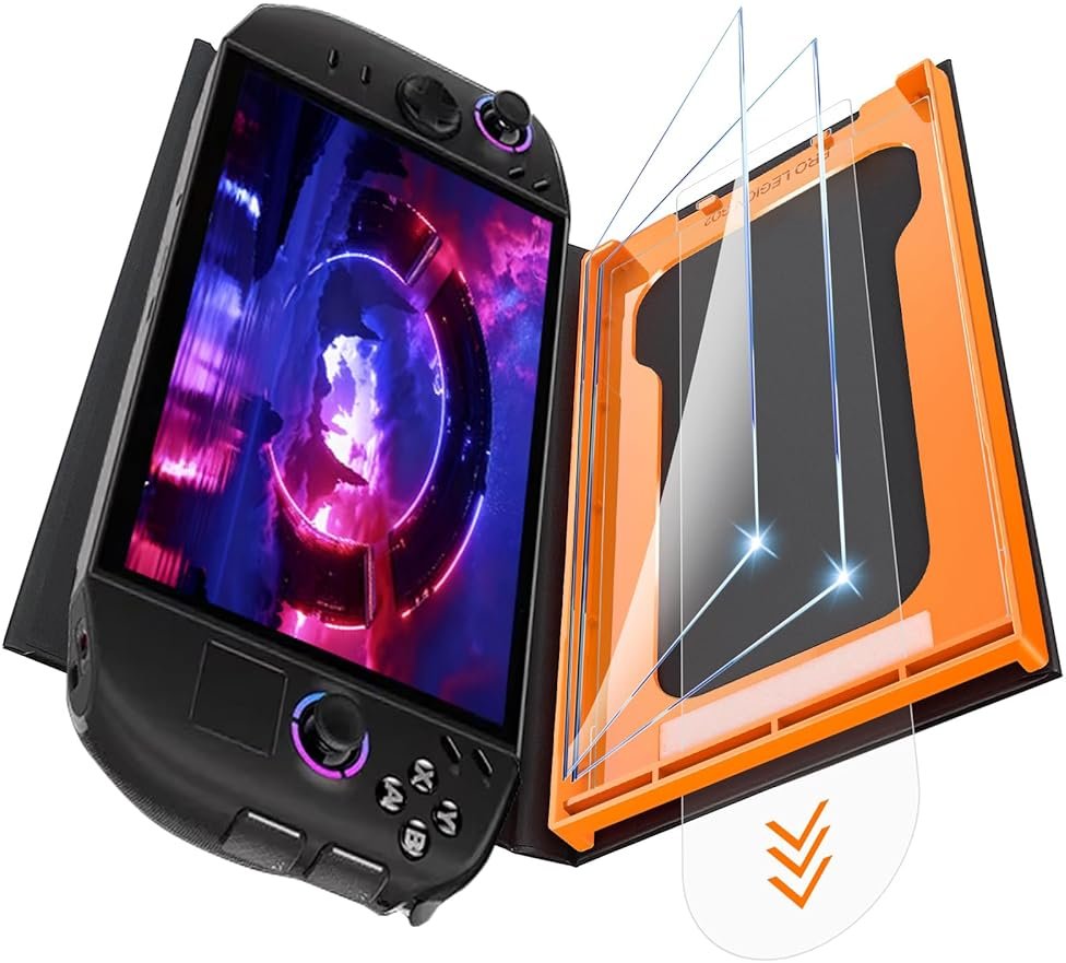 OMOTON 2 Pack Screen Protector for Lenovo Legion Go Gen 2, Handheld 8.8 inch 2025 with [Easy Installation Dust-Free Tool] Full Coverage, Transparent Ultra HD, Anti-Scratch, Anti-Fingerprint - Product Image