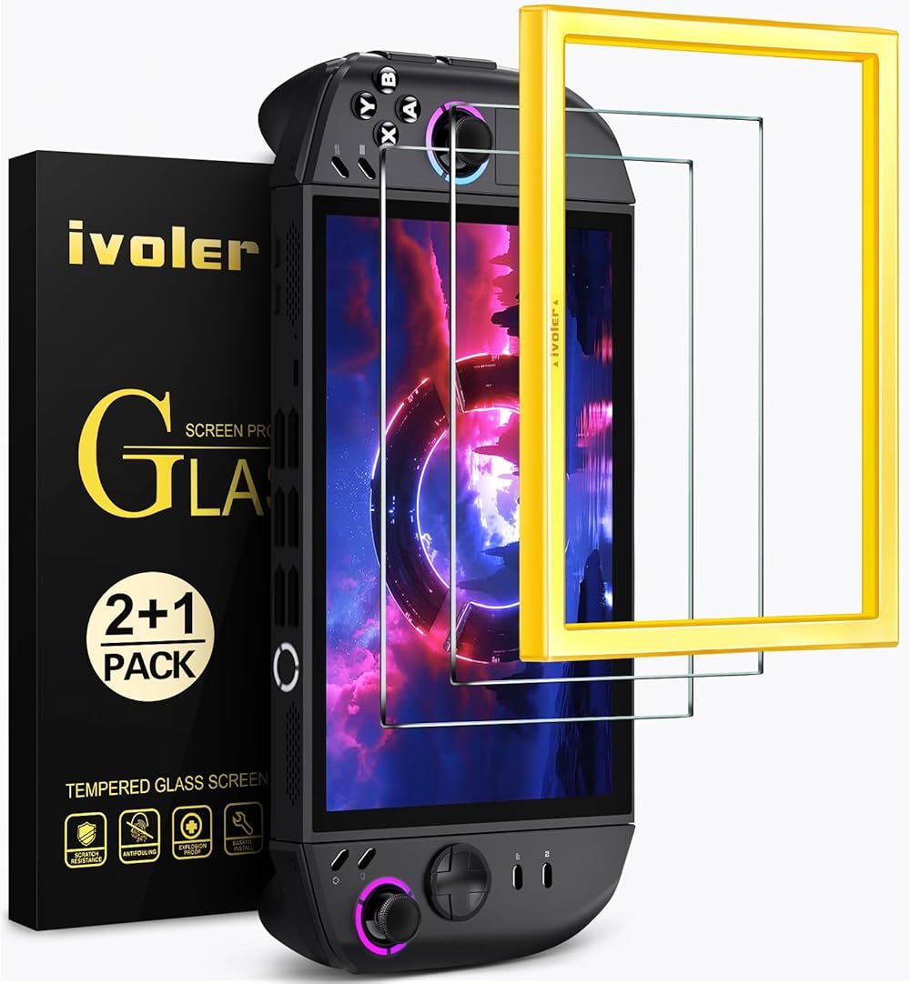 ivoler 2 Pack Screen Protector for Lenovo Legion Go Gen 2 8.8'' Handheld 2025 with Alignment Frame, Tempered Glass, 8.8 inch Full Coverage, Transparent Ultra HD, Anti-Scratch, Anti-Fingerprint - Product Image