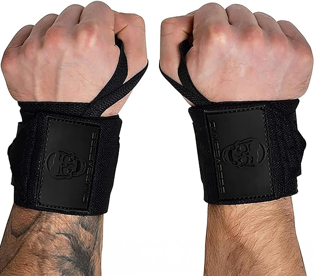 Gymreapers Weightlifting Wrist Wraps (IPF Approved) Professional Quality Wrist Support with Heavy Duty Thumb Loop - Best Wrap for Powerlifting Competition, Strength Training, Bodybuilding - Product Image