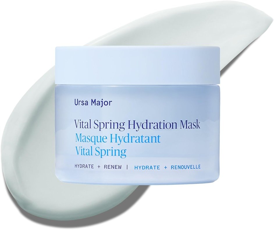 Ursa Major Vital Spring Hydration Mask | Deeply Hydrating Natural Mask| Plumps Skin’s Appearance, Boosts Firmness & Smooths Appearance of Fine Lines | Vegan, Cruelty-Free, Non-Toxic | 1.69 ounce - Product Image