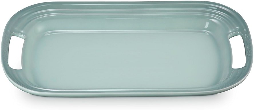 Le Creuset Stoneware Serving Platter, 14 in., Sea Salt - Product Image