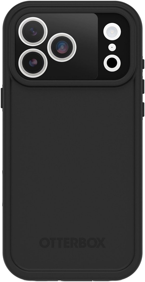 OtterBox iPhone 17 Pro Max FRĒ Series Waterproof Case - Black - Waterproof iPhone Case up to 2 Meters, IP68, Phone Case for Swimming/Snorkeling - Product Image