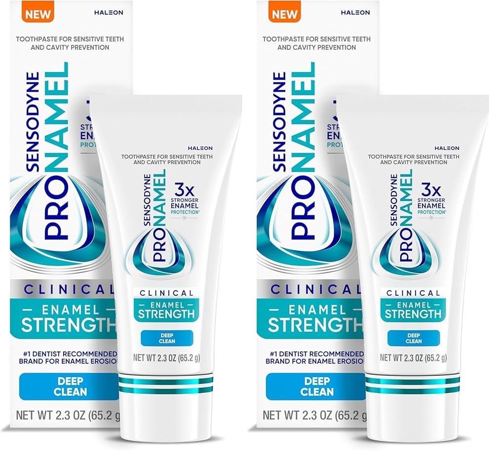 SENSODYNE PRONAMEL Clinical Enamel Strength Toothpaste, Deep Clean, 2.3 oz (Pack of 2) - Product Image